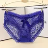 Sexy Frauen Spitze Höschen Unterwäsche Niedrige Taille Transparente Unterhose aushöhlen Briefs panty Mit Bogen knoten dessous