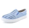 Designer Sneaker Femmes Espadrilles TOP-Qualité Casual Chaussures Creux Rond Toile Baskets Rose Bleu Mode Marche Sport Baskets