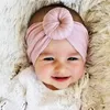 Baby Headbands Mistura de Algodão Nylon Headband Kid Meninas infantil recém-nascido turbante redondo nó cabeça envoltório acessórios de cabelo