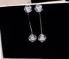 Wholesale- designer super glittering luxury diamond zircon long pendant exquisite dangle chandelier stud earrings for woman girls