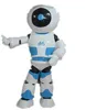 2019年の熱い販売アダルトブルーロボットマスコットの衣装が着用する