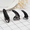 Kristall Rhinestone False Nail Ring kluster Guld Svart Paw Talon Cat Claw Rings punk Rock mode Smycken kommer och sandig