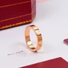 Rose Gold rostfritt stål kärleksring med original logotypkvinna smycken ringar män bröllopslöfte ringar för kvinnliga kvinnor gåva Engagem5507730