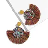 14 colores Nueva declaración bohemia Pendientes de borla Vintage Etnic Drop Dangle Fringe Fashion Jewelry Druzy Pendientes Regalos de joyería para mujer