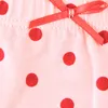 Slipje baby kinderen ondergoed zomermeisjes polka stip peuter boog kinderen zachte modale kleding pakken voor meisje 3 9y1