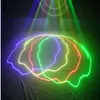 4 Lens RGB Blandad gul effekt DMX Master-Slave Beam Laser Light Home Gig Party DJ Stage Lighting Sound Auto 505RGBy