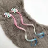 Saç Aksesuarları Unicorn Saç Klipler Kız Ponytails Gökkuşağı ilmek Çocuk Uzun Peruk Tokalar Barrette 20pair 0216