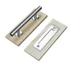 1pcs Brushed high quality stainless steel 304 sliding barn door handle pull wood knob