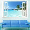 Intero 1 PZ Enorme 3D 9060 CM Finestra Rimovibile Vista Paesaggio Marino Wall Sticker Murale Wall Art Home Decor8763102