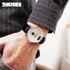 Skmei proste mężczyźni kwarcowe zegarek na rękę mody zegarek na rękę Business Style 3Bar Waterproof ze stali nierdzewnej skóra Relogio Masculino 14892649