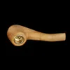 Cachimbo de madeira maciça polido à mão e esculpido, martelo de moda simples, cachimbo antigo, cachimbo mini-dobrado