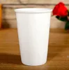 Seramik bardak su kupa severler ÇAY ARACI ofis tek fincan saf beyaz, sap saf beyaz olmadan tek kupa