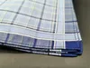 Man zakdoek handdoeken 100% katoen vintage plaid streep zakdoek mannen zakelijke casual zak vierkanten servetten handdoek