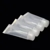 50pcs /ロット10gクリアプラスチッククリーム色の歯磨き粉の管の空の化粧品のサンプルミニ小包の小包の瓶瓶ST04
