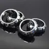 Male stainless steel penis lock cock ring exercise erection delay time extend testicles sex toy metal scrotum ring pendant ball stretchers