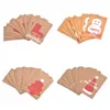 50st Multi Style Kraft Paper Taggar DIY Crafts Hang Tag Presentförpackning Tillbehör Etiketter till julfavörer med rep