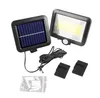 120 LED Solar Lights Outdoors Solar Garden Lampor PIR Motion Sensor Split Solar Wall Light Spotlights Vattentät + 5m förlängningskabel