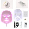 Portable Health Beauty 7 Colors Lights LED Photon PDT Facial Mask Face Skin Care Rejuvenation Therapy Device