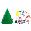 3D DIY Felt Árvore de Natal com Hanging presentes Ornamentos Crianças Natal Natal Decorações Home enigma Brinquedos Educativos JK1910