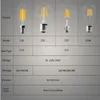 led 촛불 전구 E14 빈티지 C35 필라멘트 전구 E27 Led Edison 글로브 램프 220V A60 유리 2W