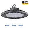 Högutgång 100W 150W 200W 240W UFO LED High Bay Light 4000K 5000K 130LM Per Watt Super Bright Warehouse Exhibition Lighting Lamp