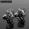 Cufflinks for men 3D The king of forest Lion Head Tie Jewelry Cuff Buttons Cool Cuff links pins Clip