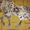 Bufanda cuadrada para mujer de nuevo diseño, 100 seda, estampado de buena calidad, tamaño del patrón del caballo, 130cm, 130cm5346575