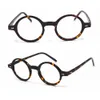 Occhiali unisex con montatura completa vintage piccoli da 42 mm rotondi in acetato di tartaruga -150 -175 -200 -225 -250 -275 -600218g