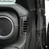 Dashboard Side Vent Dekorativa bågar Kolfiber för Jeep Wrangler JL 2018 Fabriksuttag Hög quatlity Auto Internt Tillbehör