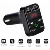 CARB2 Bluetooth Car Kit MP3 Player avec des mains Adaptateur de transmetteur FM sans fil 5V 21a Charger de voiture USB B2 Prise en charge Micro SD Card7327733