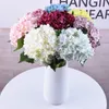 Flores artificiais 1 PC Hortênsia Bouquet para Decoração de Casa Arranjos Florais Wedding Party Decor DLH131