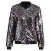 SAGACE Female Jacket Womens Sequin Long Sleeve Sweatshirt Jacket Tops Casual Blouse Coat Chamarras De Mujer Manteau Femme G3