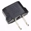 AU EU till US AC Power Plug Adapter Adapter Travel Converter Adapters Black 390
