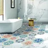 28 Adesivo per pavimenti in piastrelle di mosaico di design Adesivo da parete in PVC impermeabile autoadesivo Cucina Adesivi in ceramica esagonale Decorazione della casa 10p6237356