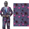 国立衣装ファブリックアンカラアフリカのポリエステルワックスプリントファブリックビンタリアルワックス高品質6ヤードアフリカの布のためのパーティードレス