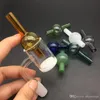 Kubbesiz Kuvars banger tırnak kalın kuvars banger tırnak Carb Cap ile kuvars çivi banger 10mm 14mm 18mm erkek kadın dab rig bong