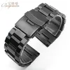 Zwart Rvs Horlogebanden Armband 18mm 20mm 22mm 24mm Solid Metal Horloge Band Mannen Strap Accessoires + Tool + Gratis verzending