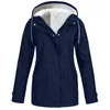 Grande taille femmes veste manteau polaire automne hiver manteau de pluie imperméable coupe-vent à capuche Camping Tour