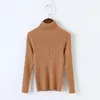 Baby Kids Meisjes Turtleneck Solid Ribbed Pullover Casual Trui Kinderen Meisje Mode Herfst Lente Winter Base Sweaters Kleding