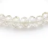Lichte champagne kleur 8 mm gefacetteerde kristallen kralen armband voor vrouwen eenvoudige stijl rekbare armbanden 20 stks/veel groothandel