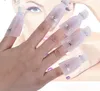 Clip per rimozione smalto per unghie Soak Off Set di tappi per rimozione clip in plastica colorata Avvolgi strumento per nail art Strumenti per manicure2452387