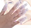 Conjunto de removedor de esmalte de unha, conjunto de tampa de imersão, clipe de plástico colorido, envoltório, ferramenta de arte de unha, ferramentas de manicure 6414220