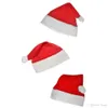Red Santa Claus Hat Ultra Soft Plush Christmas Cosplay Hats Christmas Decoration Adults Christmas Party Hats VT0327
