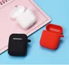 Fundas protectoras ultrafinas de silicona suave para Air Pods 1/2, Protector a prueba de golpes, función antipérdida, cubierta de puerto de carga a prueba de polvo