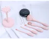 HotSale Makeup Brushes Set Travel Pack 5 Ny Skin Tone Set Nybörjare Lös färg Mini Makeup Tools Runda Transparent PVC Box