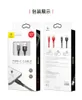 BASEUS USB Type C-kabel voor Xiaomi Redmi Note 7 USB-C-kabel voor Samsung Galaxy S9 S8 Opladen met LED-verlichting Type-C-kabel
