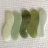 DHL Darmowy Naturalny Jade Kamień Guasha Gua Sha Deska Kształt S Massage Hand Massager Relaxation Health Care Beauty Tool