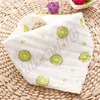 Ny triangel saliv handduk baby saliv handduk baby bib förtjockning mjukt icke-fluorescerande medel hälsosam saliv handduk t8g012