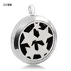 Stainless Steel Hollow Five-star Photo Frame Necklace Charm Fashion Perfume Men And Women Aroma Pendant