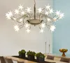 Starry Sky LED свет подвеска Современные светодиодные лампы Starlight Ice Flower Подвеска лампы для исследования Parlor Bar Hotel Home осветительного MYY